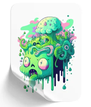 Vibrant Cartoon Tree Monster