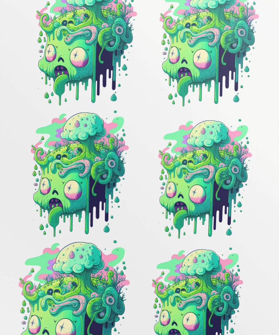 Vibrant Cartoon Tree Monster