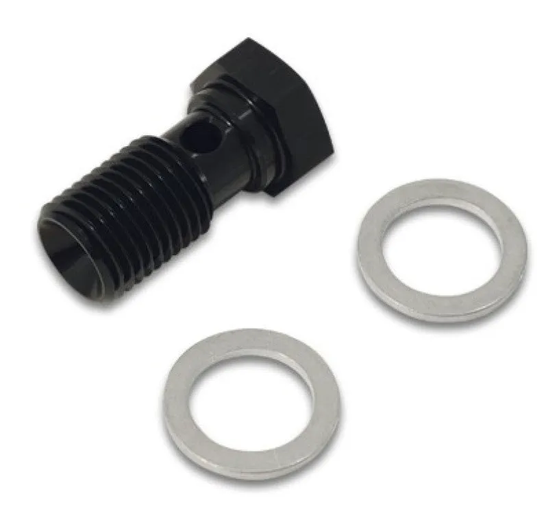 Vibrant Performance Banjo Bolt - Single Banjo - 10 mm x 1.250 Thread - 20 mm Length - Black (Pair)