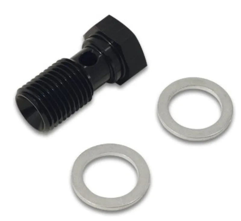 Vibrant Performance Banjo Bolt - Single Banjo - 14 mm x 1.250 Thread - 22 mm Length - Black (Pair)