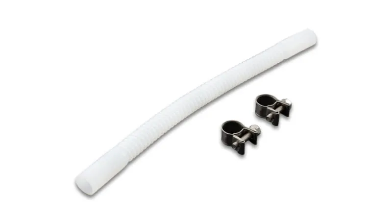 Vibrant Performance In-Tank Flexible Fuel Line - 5/16 in ID - 6 in Long - PTFE - White