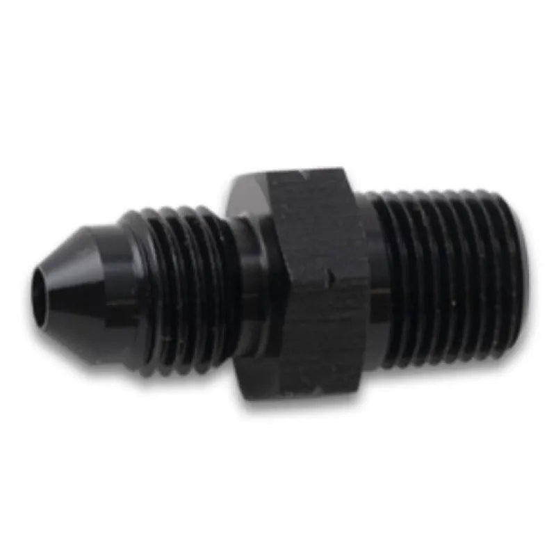 Vibrant Performance Straight 8 AN Male to 1/4-19 in BSPT Male Adapter - Black