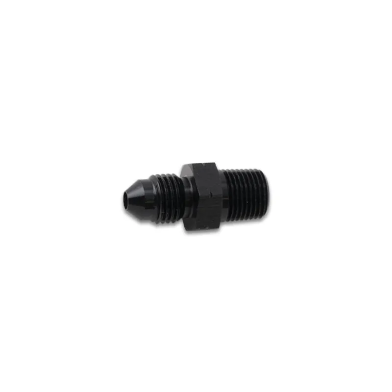 Vibrant Performance Straight 8 AN Male to 3/8-19 in BSPT Male Adapter - Black