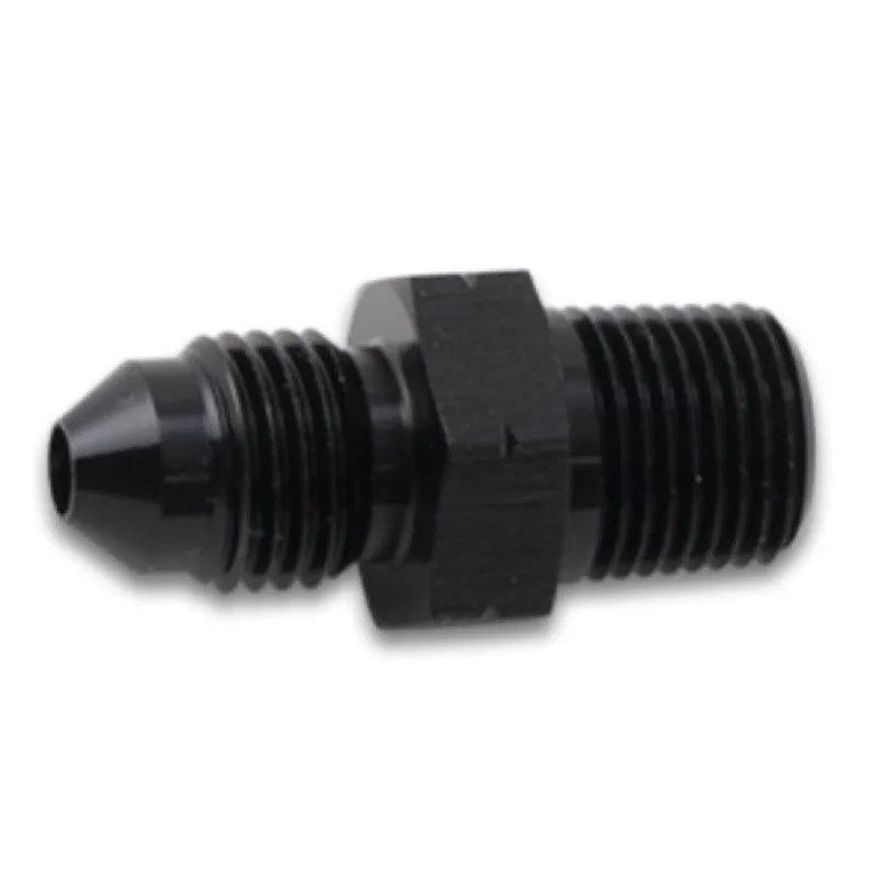 Vibrant Performance Straight 8 AN Male to 3/8-19 in BSPT Male Adapter - Black