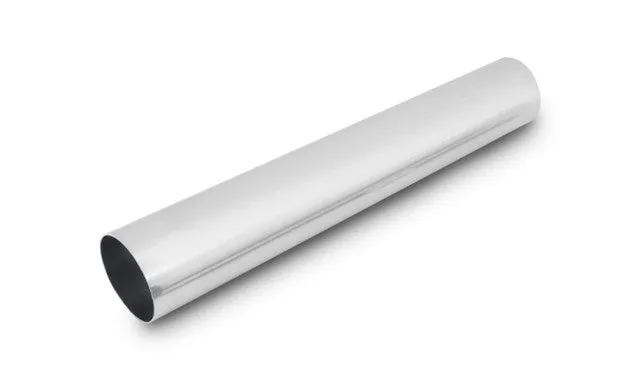 Vibrant Straight Aluminum Piping, 3.25" O.D. x 18" Long - Polished  - 2242