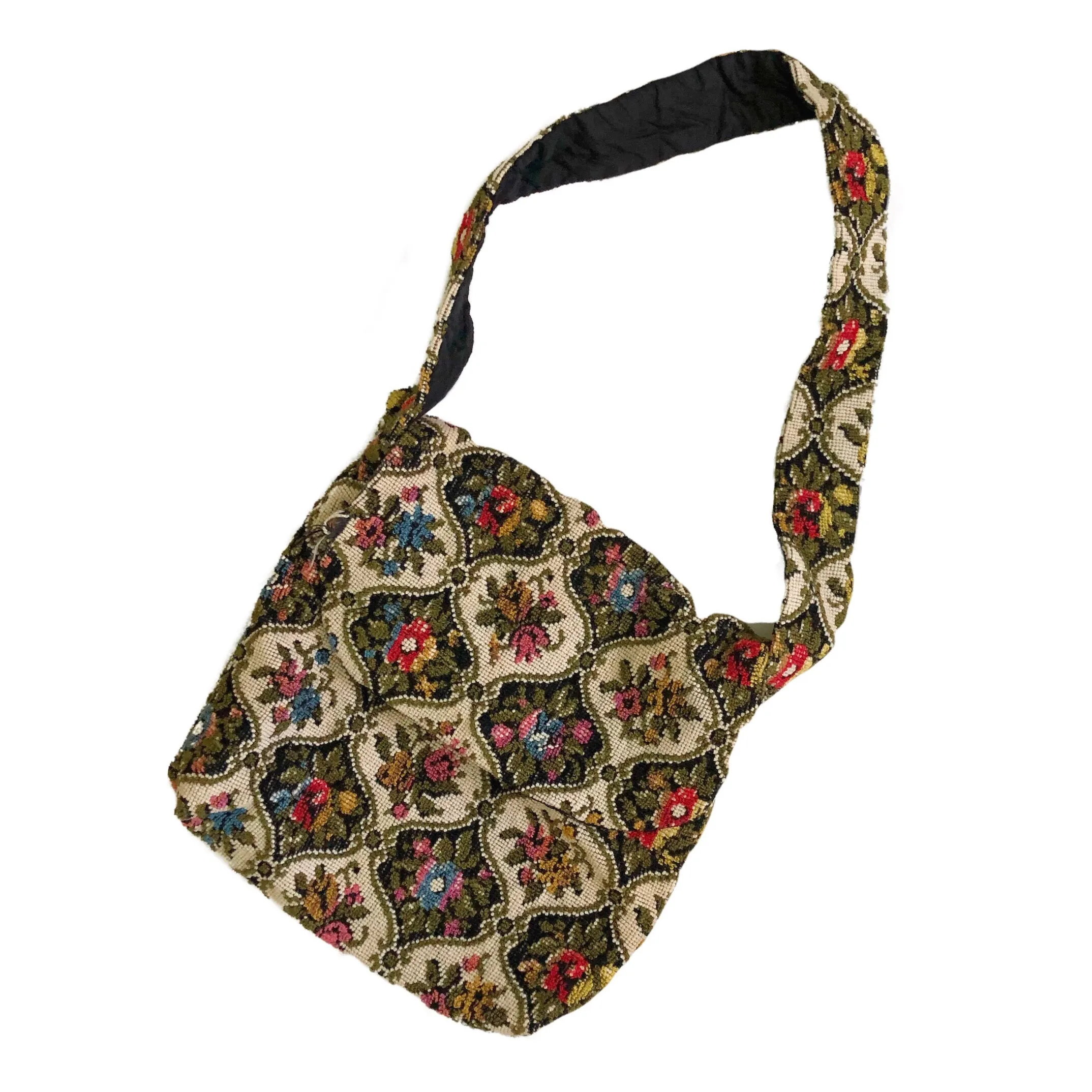 VINTAGE TAPESTRY SHOULDER BAG