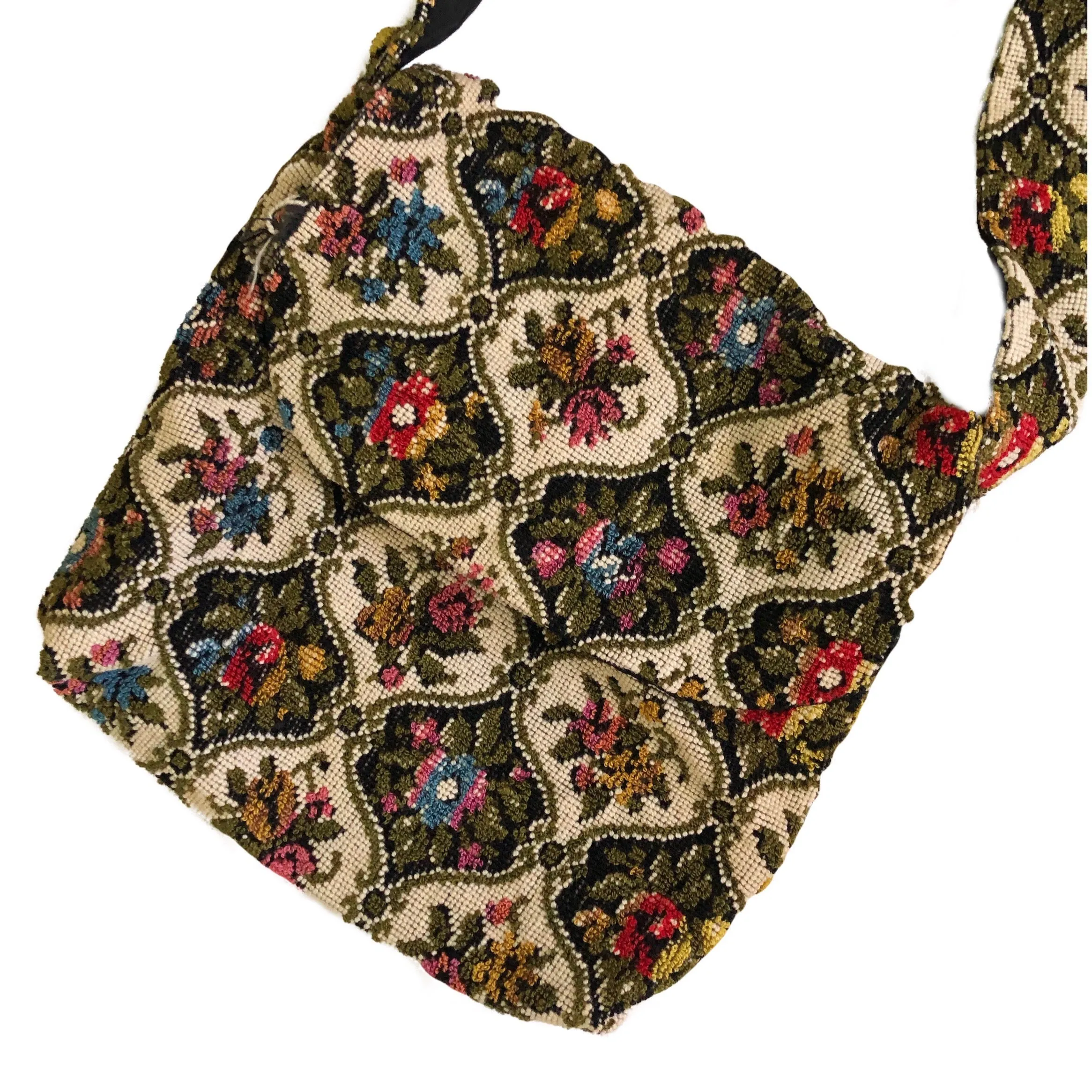 VINTAGE TAPESTRY SHOULDER BAG