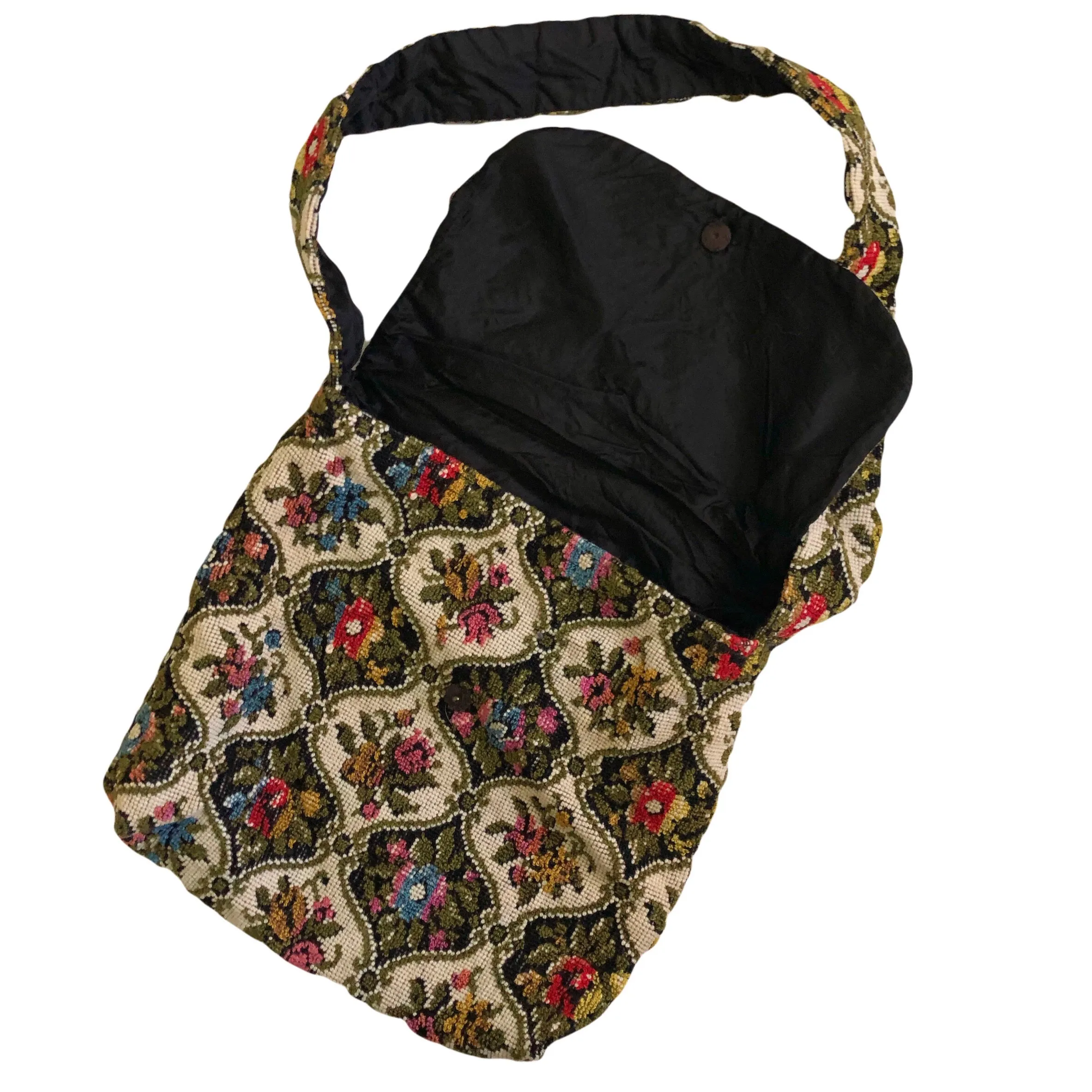 VINTAGE TAPESTRY SHOULDER BAG