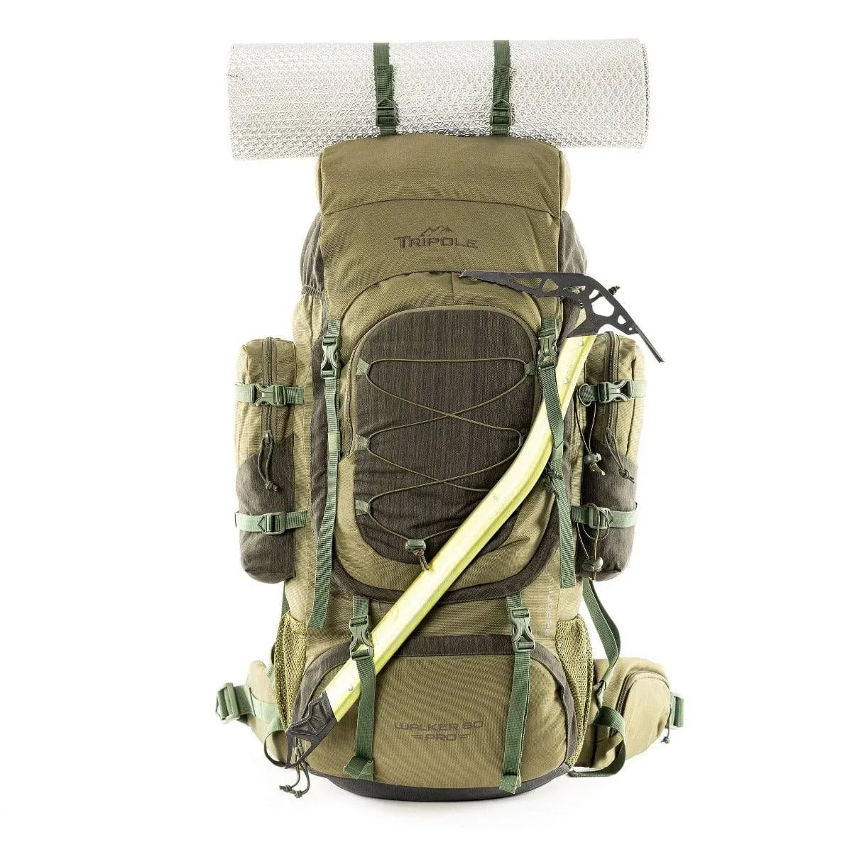 Walker Pro Trekking and Hiking Rucksack - 80 Litre - Olive Green