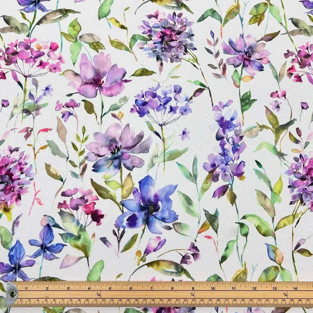 Watercolour Blooms Water Resistant Fabric