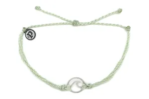 Wave Silver - Mint Green Minty Bracelet