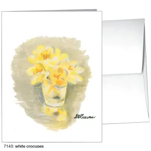 White Crocuses, Greeting Card (7143)