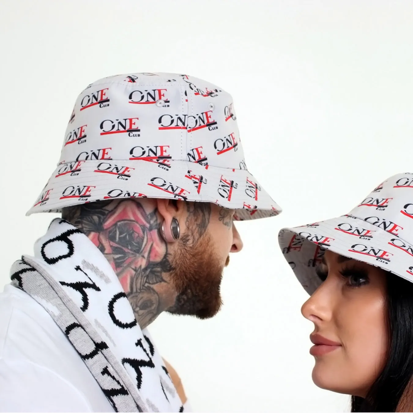 White ONEclub Bucket Hat