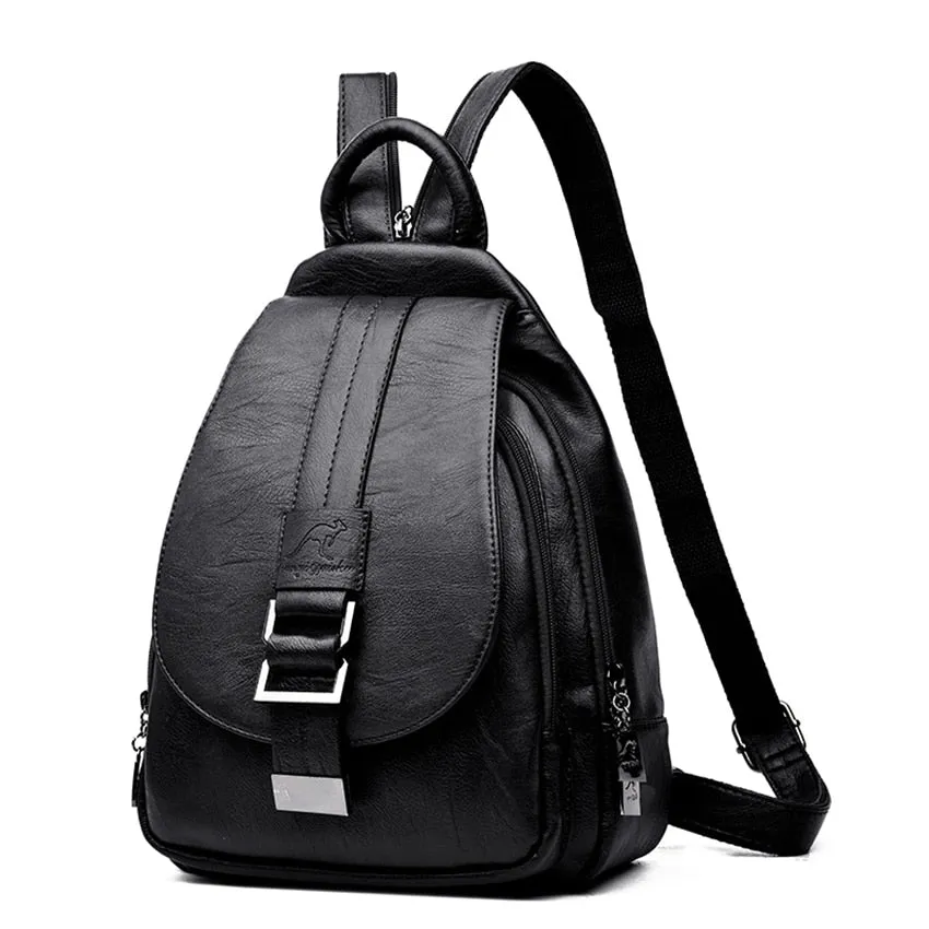 Women's Small Vegan Leather Backpack