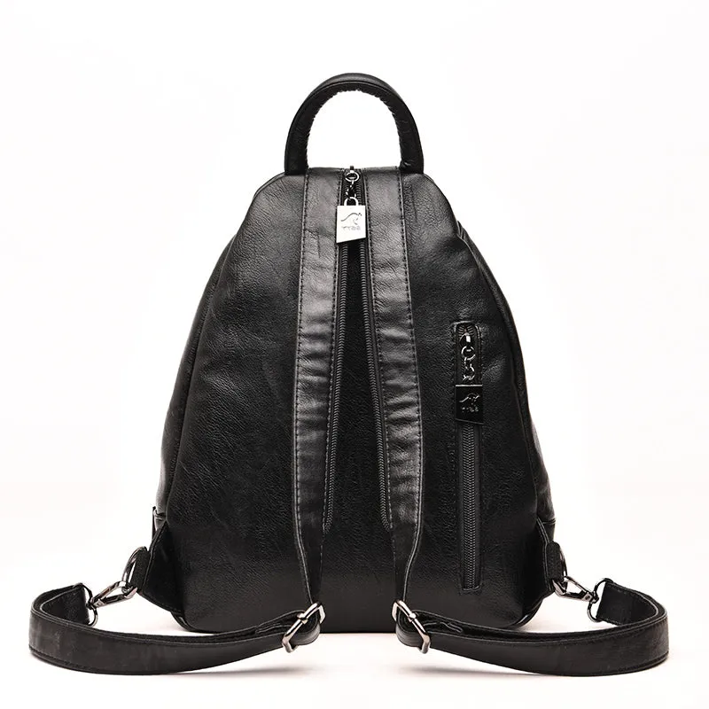 Women's Small Vegan Leather Backpack