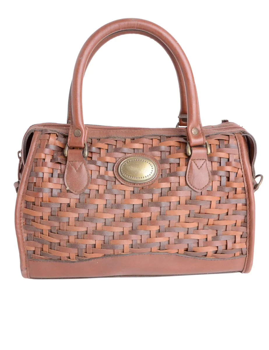 Woven Leather Handbag