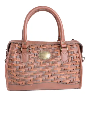 Woven Leather Handbag